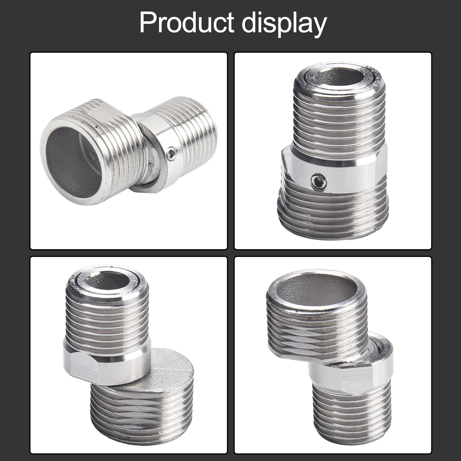 

Silver Adjustable Angle Convenient Installation Application Degree Eccentric Screw Corner Installation Adjustable