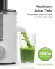 SiFENE Compact Juice Maker, Centrifugal Juice Extractor for Fruit & Vegetable Juice, 3-Speeds, User-Friendly & Easy-Clean, White 3