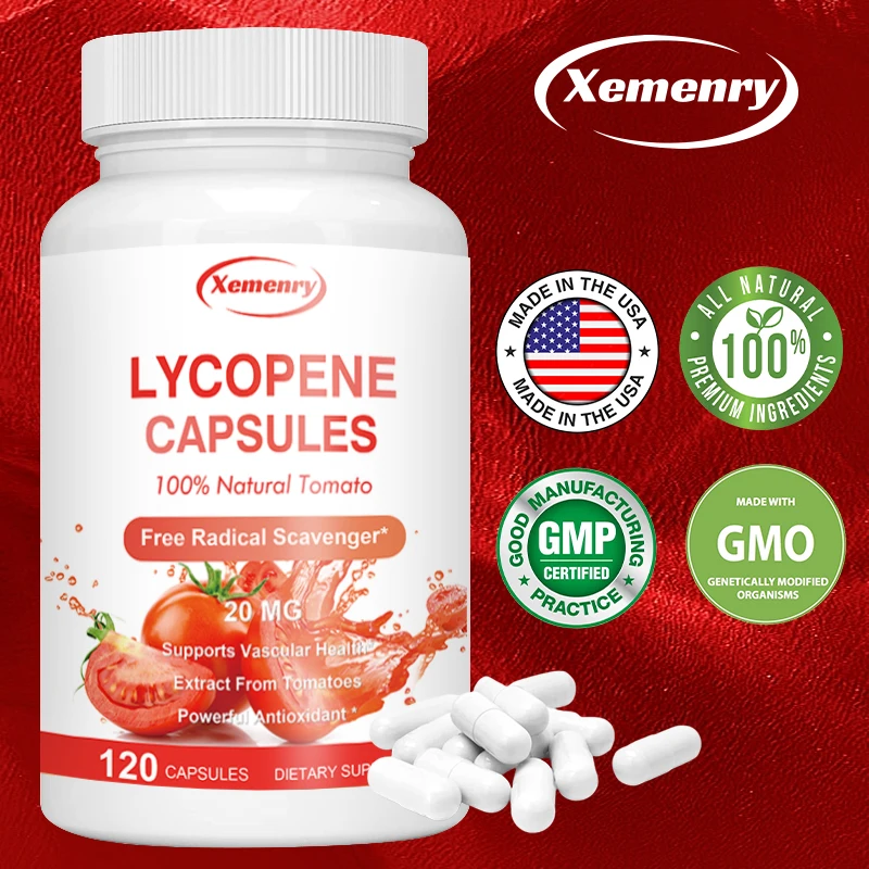 

Lycopene Capsules - Antioxidant Properties That Help Cells Fight Harmful Free Radicals in The Body
