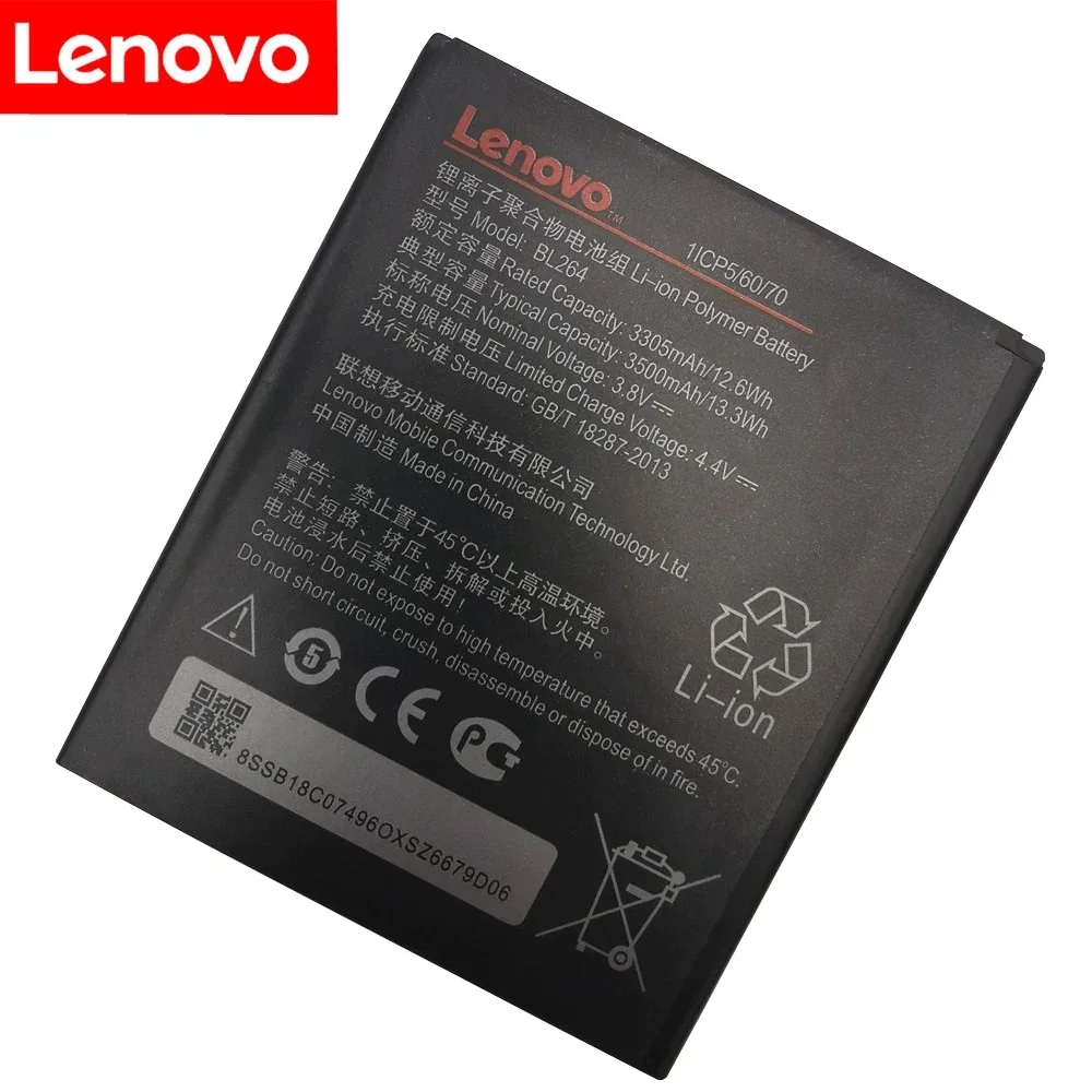 100% Oroginal Battery BL264 Battery For Lenovo Vibe C2 Power For Lenovo Vibe C2 Power BL264 Batteries Bateria
