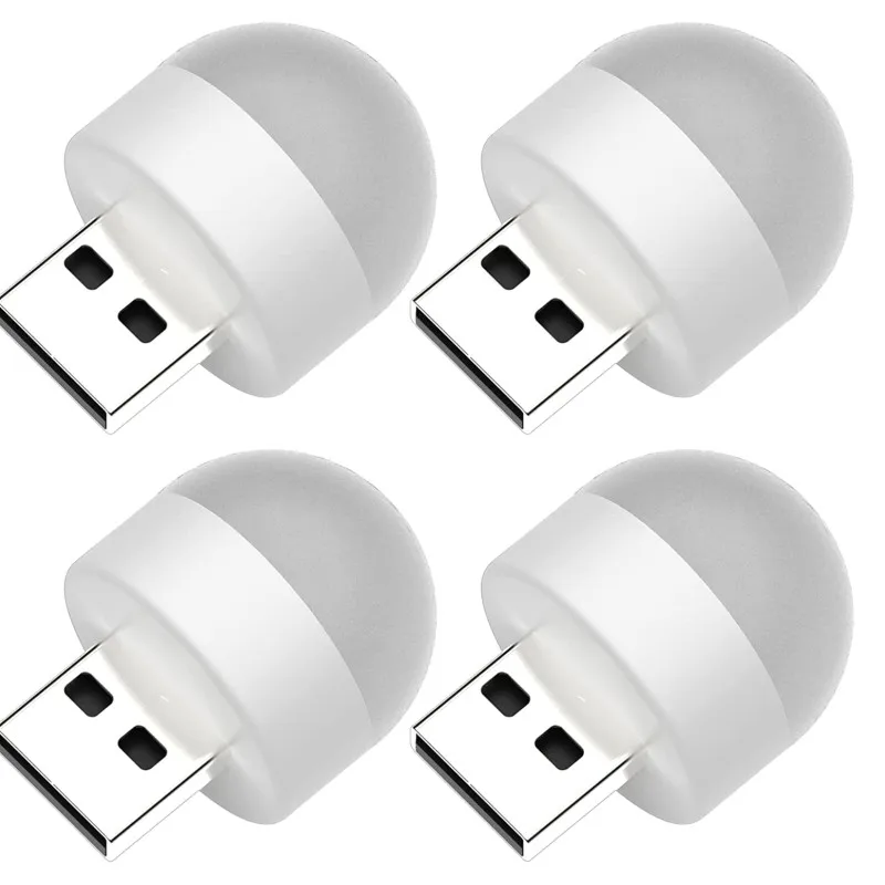 미니 휴대용 USB LED 램프 5 볼트 1.2 와트 슈퍼 밝은 책 빛 독서 램프 보조베터리 PC 노트북 밤 빛