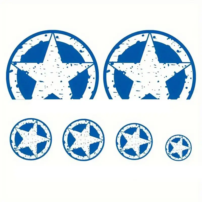 

Наклейка на окно автомобиля с пятиконечной звездой