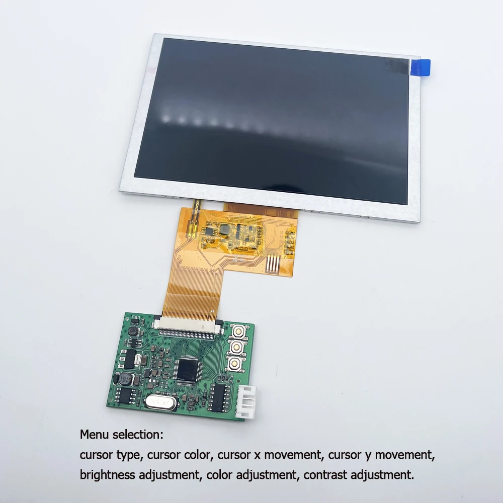 5 inch TFT-LCD display module kit 800x480 IPS screen 16:9 NTSC/PAL formal