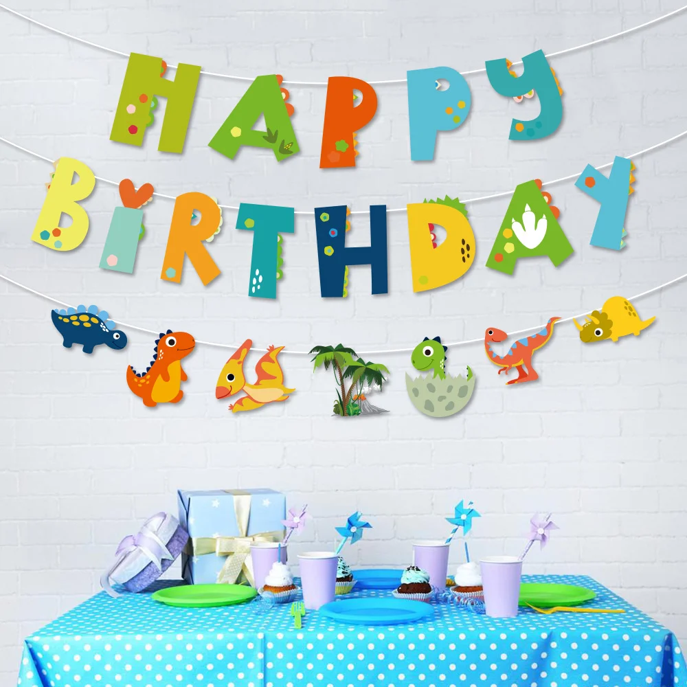 dinosaur-happy-birthday-garland-banner-roar-dino-party-balloons-jungle-animal-safari-1st-kids-birthday-party-decoration-supplies-banners-streamers-confetti-aliexpress