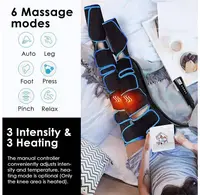 Electric Leg Muscle Relaxer 6 modes Air Compression Recovery Boot lymph Release Relieve Foot Fatigue Heating Leg Massager 3