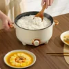 Multifunctional Cooking Pot Over Heating  3 Gear Knob Electric Pot 1-2 People Household Non-stick Pan Hot Pot Rice Cooker 220V 5