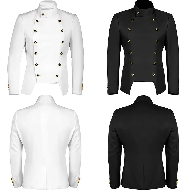

New Medieval Men's Retro Casual Gentleman's Small Suit Jacket