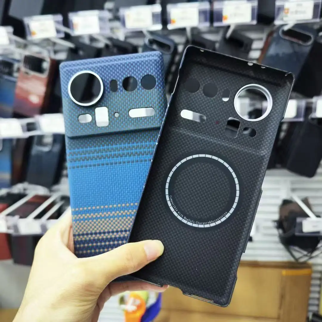 Magnetic Aramid Carbon Fiber Phone Case Cover with MagSafe Compatibility