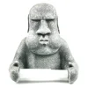 Easter Island Moai Tissue Holder Wall Mounted Resin Statue Toilet Paper Holder Moai Statue Bathroom Tissue Holder 2