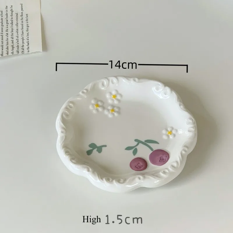 Ceramic Plate Household Cake Breakfast Dessert Plate