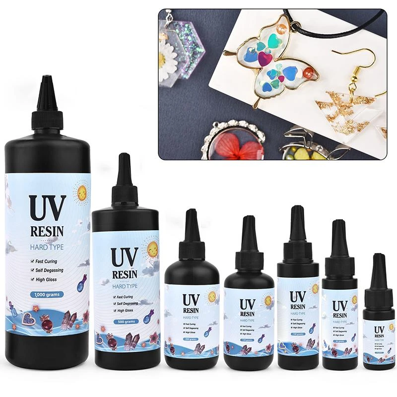 Hard UV Resin Glue Crystal Clear Ultraviolet Curing Epoxy Resin UV Glue