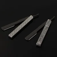 304 Stainless Steel Men's Shaver Straight Edge Barber Razor Knives Manual Beard Shaving Care Replaceable Blades Shavette Gift 2