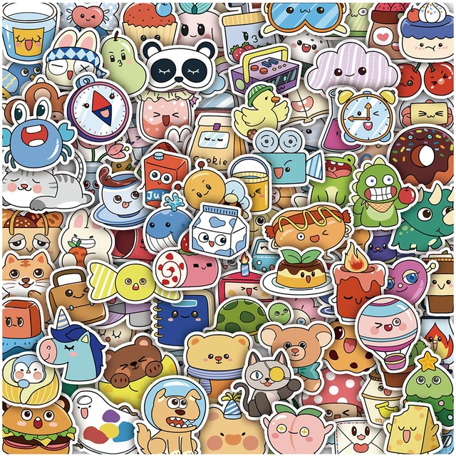 10/30/50PCS Cartoon Cute Japanese Item Stickers Kawaii DIY Kids Toys  Skateboard Diary Laptop Decal Pegatinas Graffiti Sticker F5