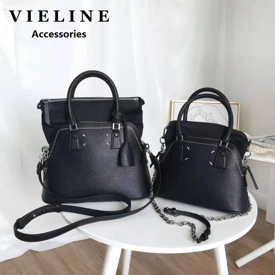 

VIELINE New Women's Shell Handbag Genuine Leather Shoulder Bag Messenger Bag Crossbody Bag