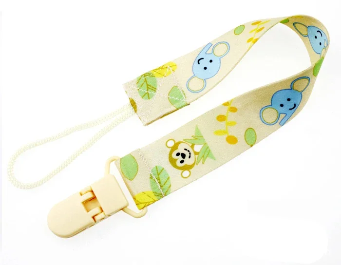 Cartoon Fixed Button Baby Pacifier Clip Chain Ribbon Dummy Soother Holder Chain Anti-drop Buckle Strap for Pacifier Baby Feeding pacifier chain,pacifier clip,pacifier accessories