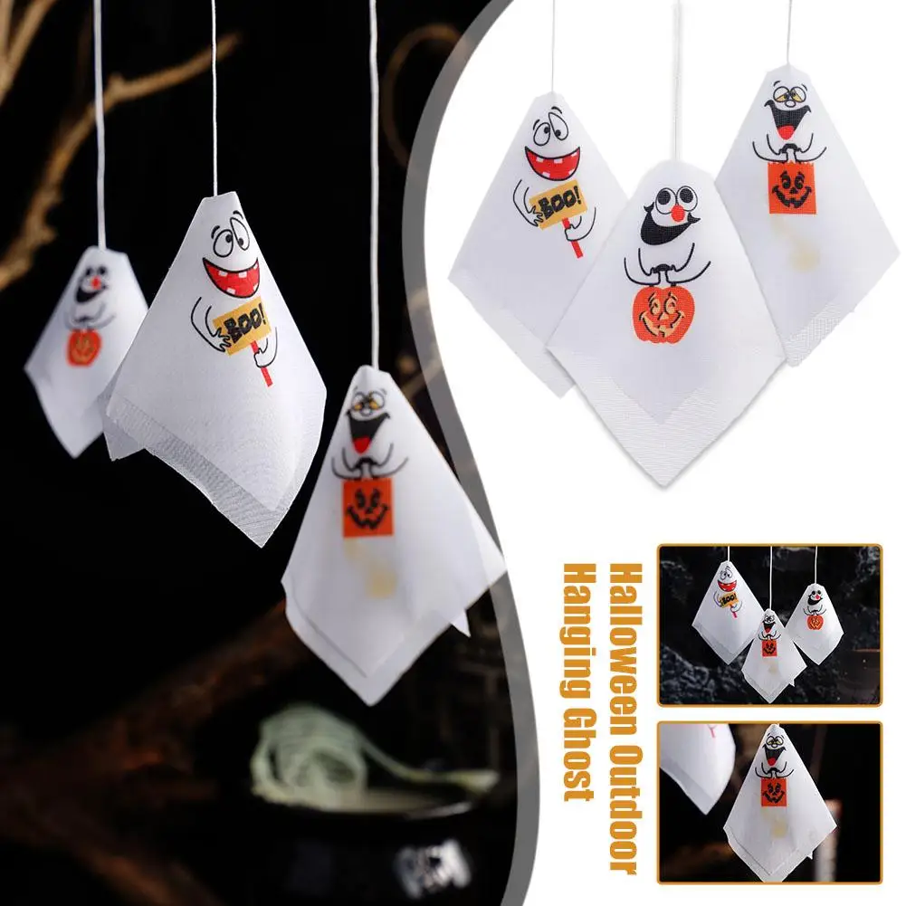 

2023 Halloween Outdoor Hanging Ghost Halloween Party Halloween Props Horror Decoration Up Home Dress Spooky K2E2