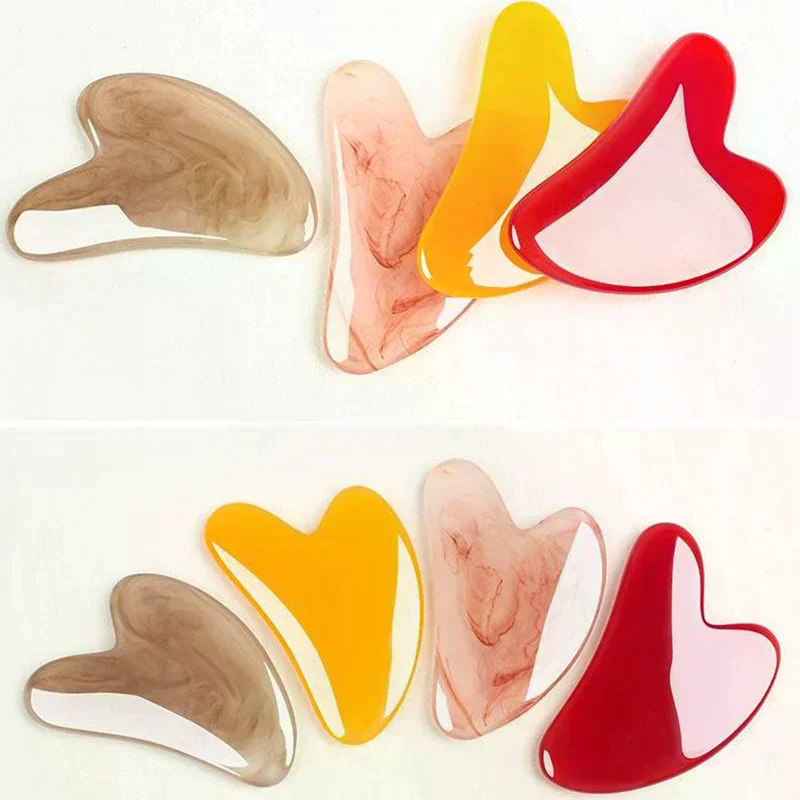 Resin Gousha Stone For The Face Roller Gouache Scraper Gousha Stone Face Roller Gua Sha Tool Face Roller Massager