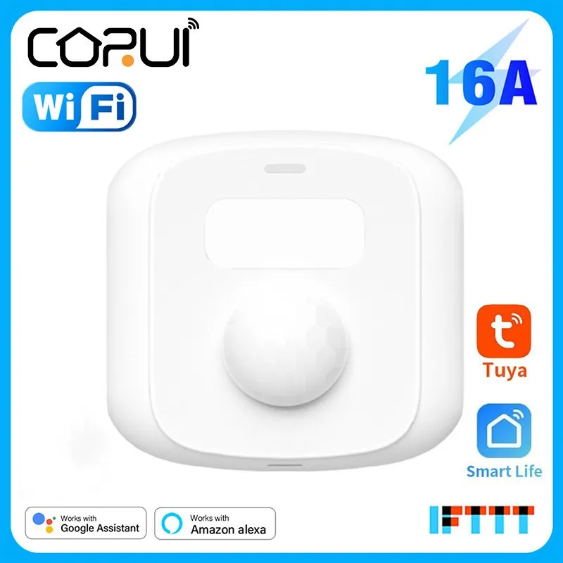 

CoRui Tuya Mini Human Motion Sensor Wifi Zigbee Movement Body PIR Sensor With Light Sensor Scene Switch Smart Life Home Security