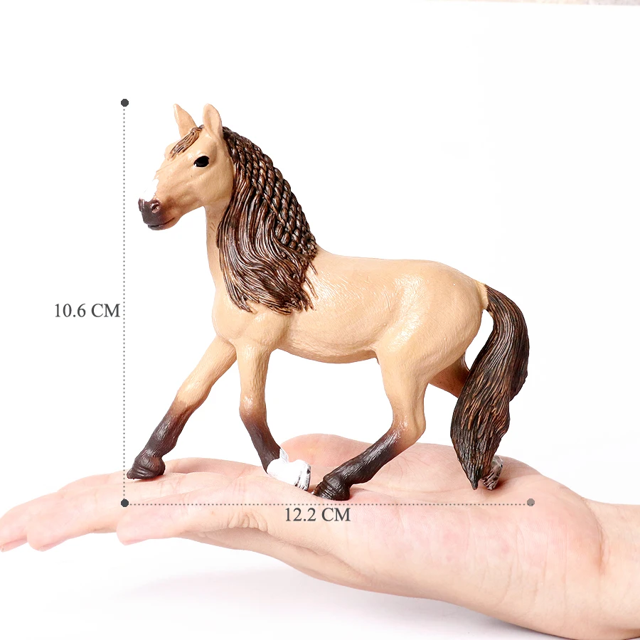 Large Realistic Horse Figurine with Detailed Textures – Farm Animal Toy & Party Decoration