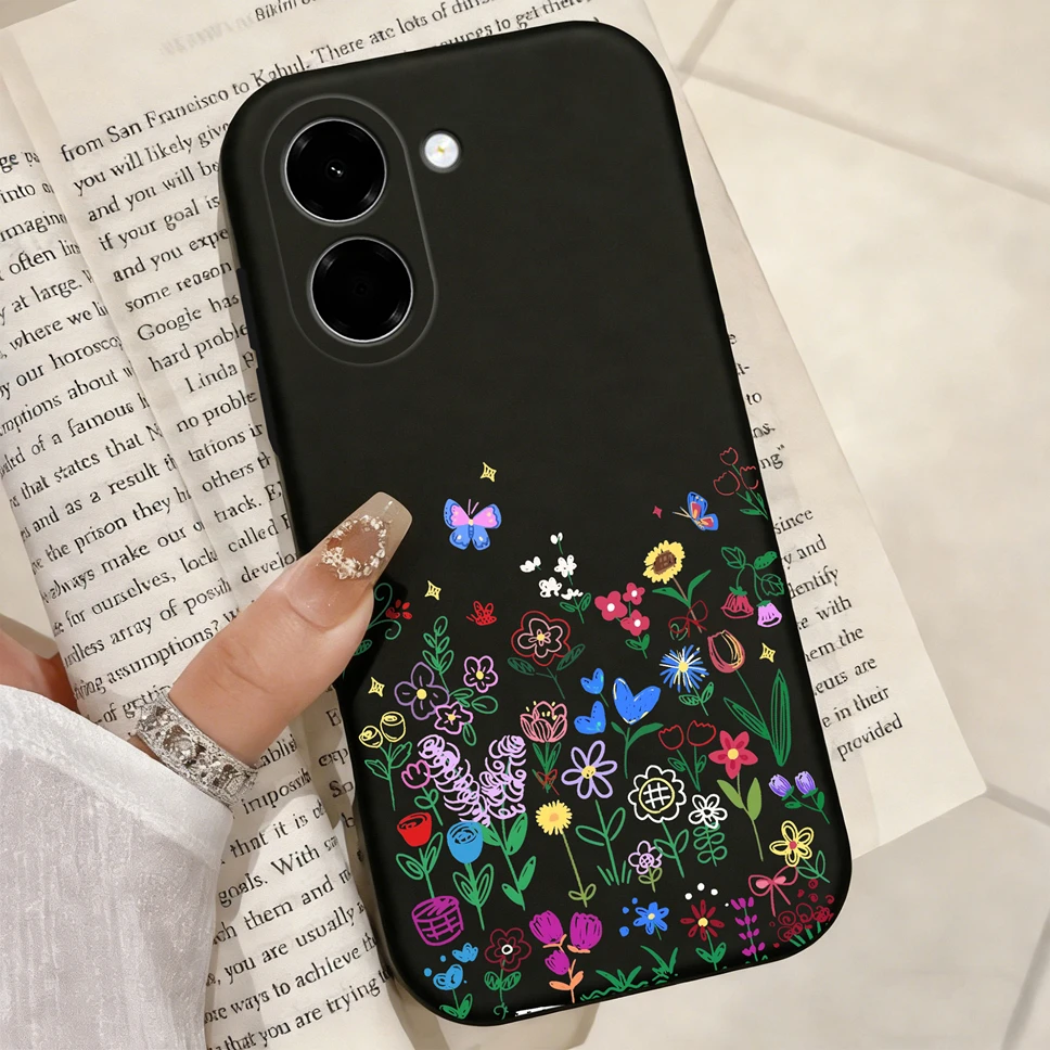 Sparkling Butterfly Soft Matte Silicone Phone Case - Durable Shockproof Back Cover