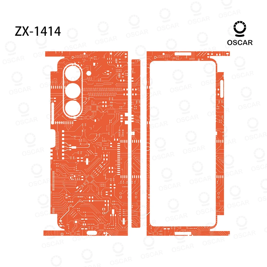 ملصقات ملونة مضادة للخدش لهاتف سامسونج جالاكسي Z F...