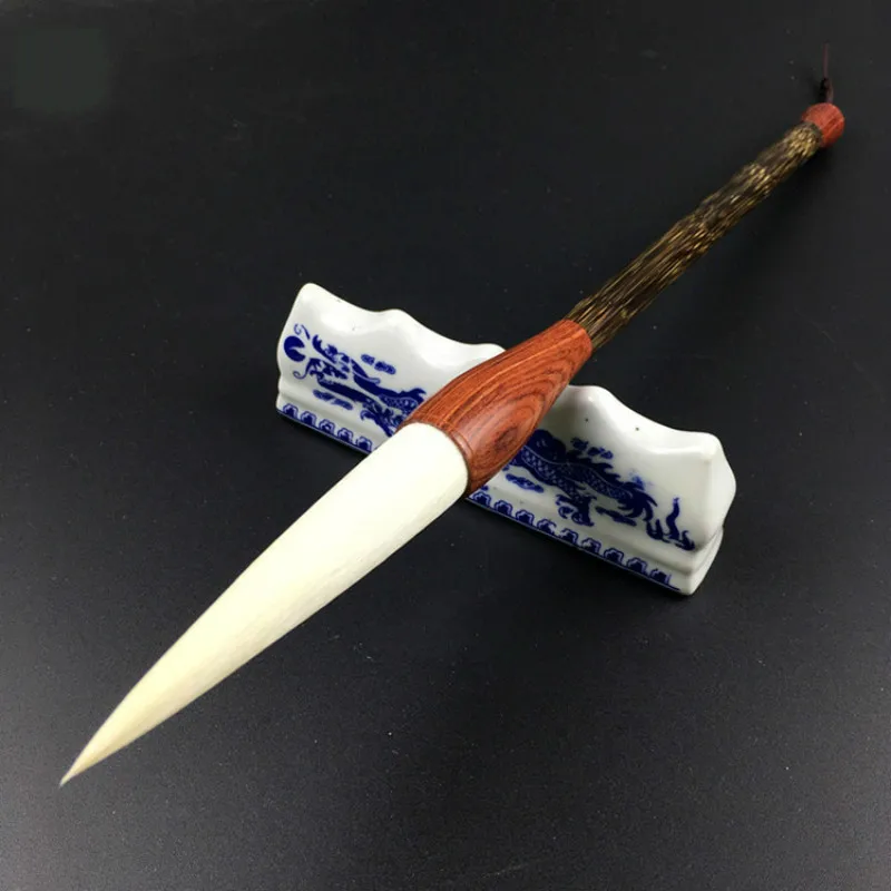 Paint Brush Calligraphy Brush Long Woolen Hair Brush Pen for Chinese Peony Painting Cursive Script