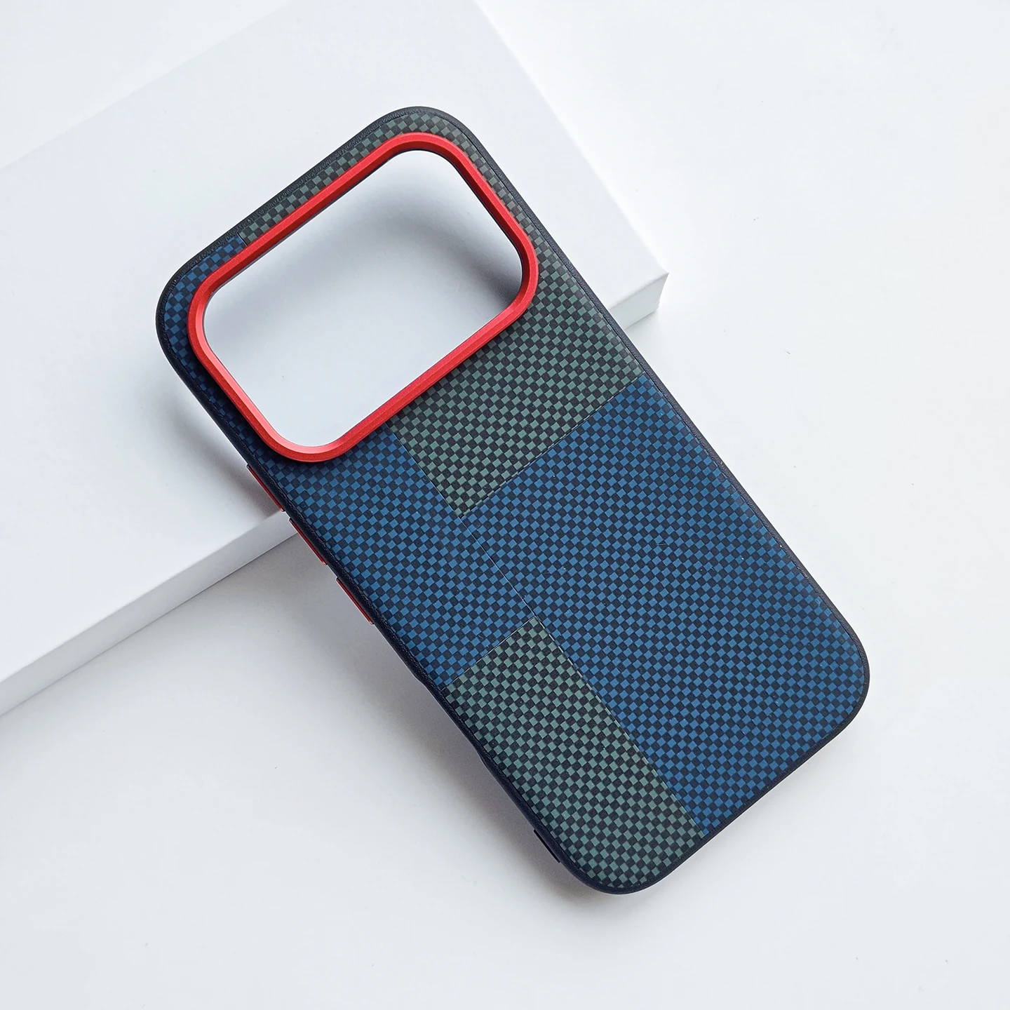 Leather Carbon Fiber Texture Soft Frame Protective Cover