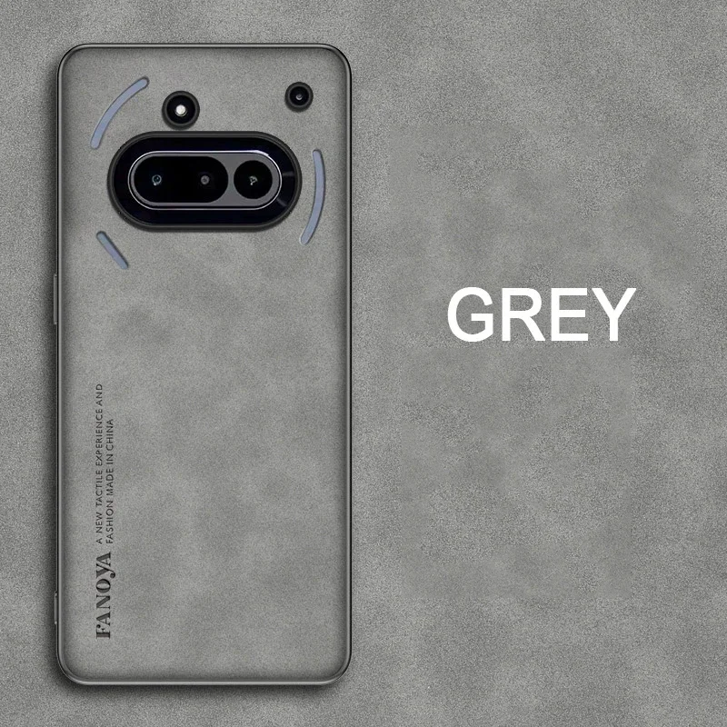 Sleek Shockproof Matte Leather Case - Soft Back Cover Protector