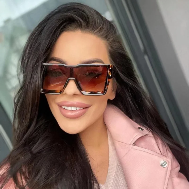 

Women UV Protection Goggles Vintage Big Frame Square Sunglasses Women's Summer Outdoor Driving Sun Glasses UV400 Gafas De Sol