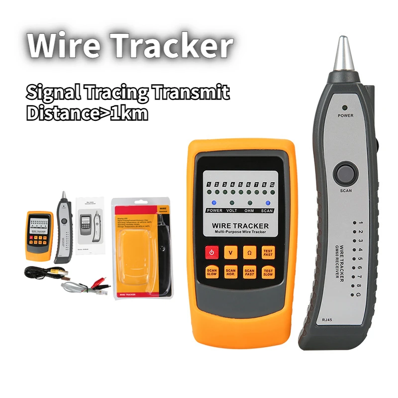 

RJ45 RJ11 Telephone Wire Tracker GM60 Network Cable Tool Kit Tester Detector Line Finder
