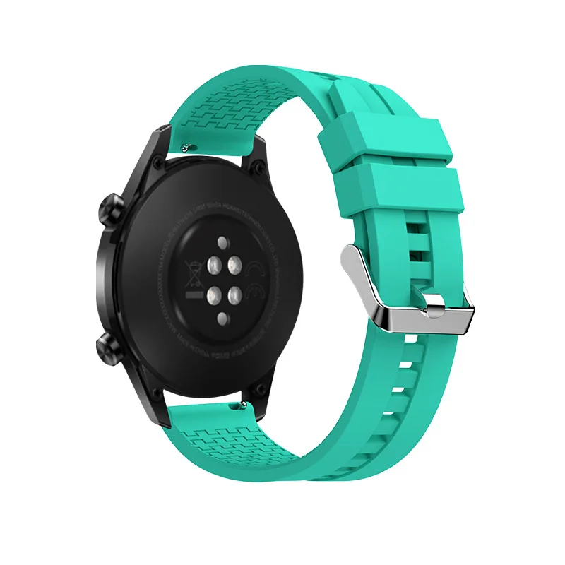 22mm saat kayışı Samsung Galaxy izle 5 pro 4 6 klasik Aktif 20mm Spor Silikon bilezik huawei izle gt 3-2-2e-pro bant