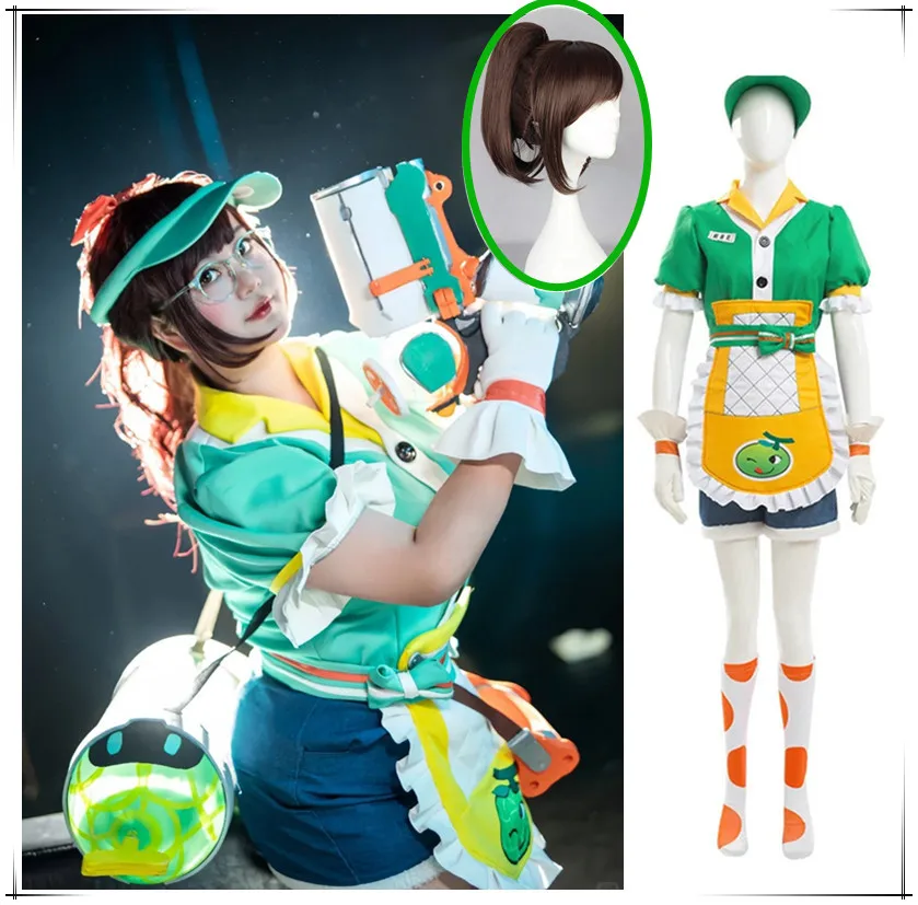 Game Overwatch Mei Cosplay Costumes Shoes Meiling Zhou Honeydew