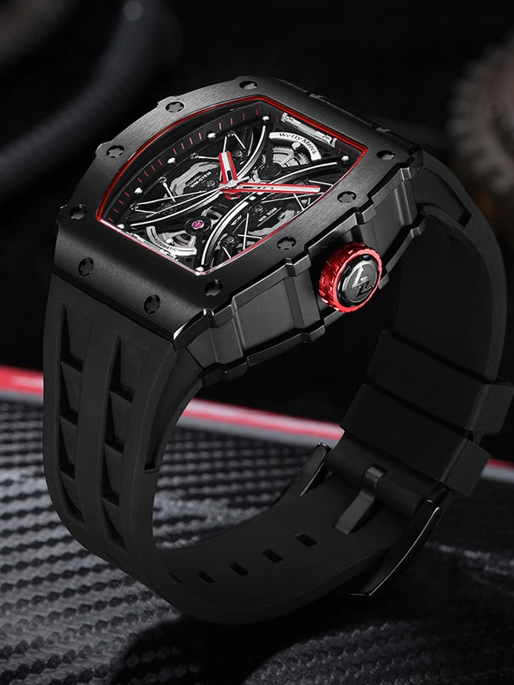 Welly Merck Automatic Mechanical Watches Man European American Business Casual Luxury Luminous MIYOTA 6T28 Waterproof Watch