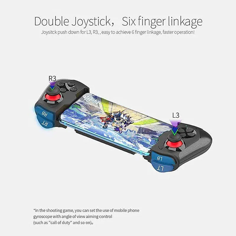 MOCUTE Gamepad 060 IOS13.4  ڷ  е ̽ƽ iPhone/ȵ̵    Ʈѷ Mocute060 ̽ƽ