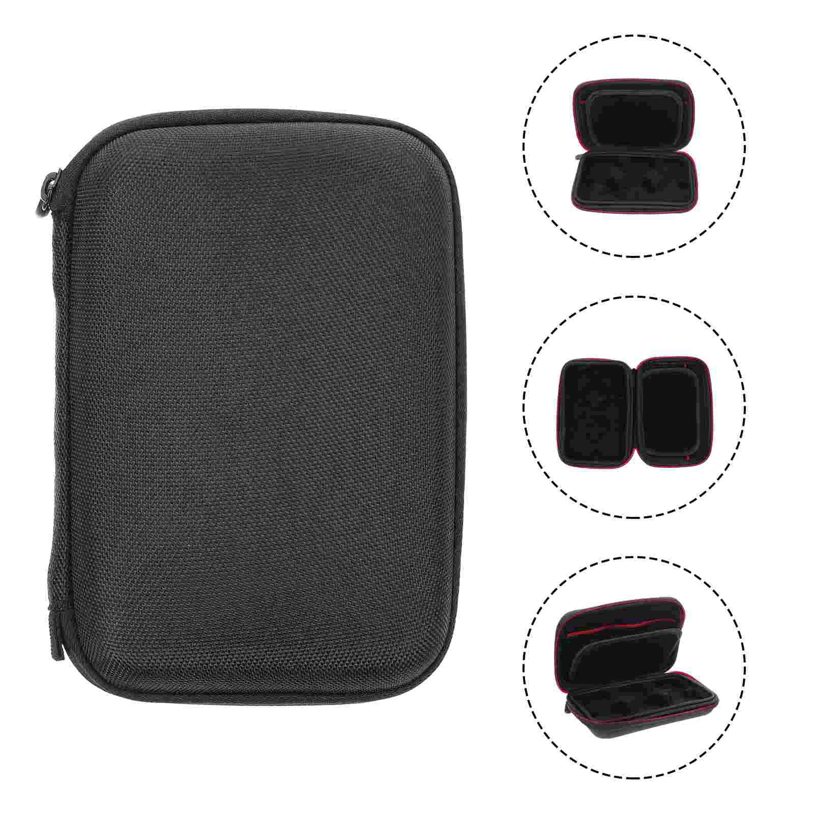 

Wireless Mic Carrying Case Canvas Microphone Bag Storage Box Microphones Lapel Travel