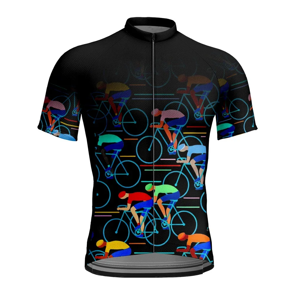 

New Spring and summer road bike riding clothes men speed dry mountain bike short-sleeved thin style cycling shirts