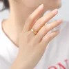 Baby Elephant Head-Tail Cycle Ring Open Adjustable Stainless Steel women men Elegant Ring Birthday Wedding Jewelry gifts 4