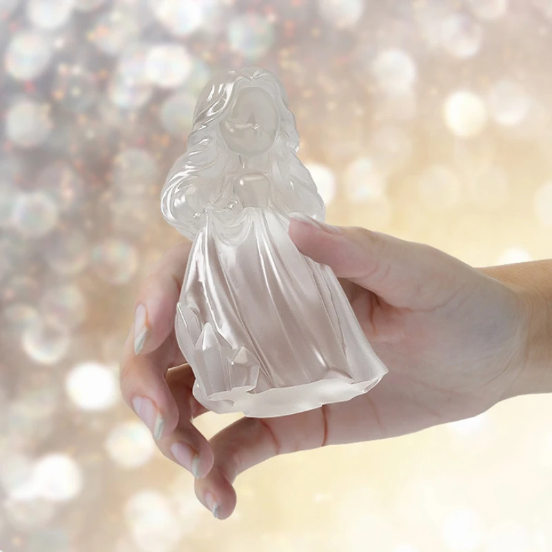 3D Cute Princess Silicone Candle Mould Angel Girl Soap Resin Plaster Making Mold DIY Human Chocolate Baking Tool Home Decor Gift