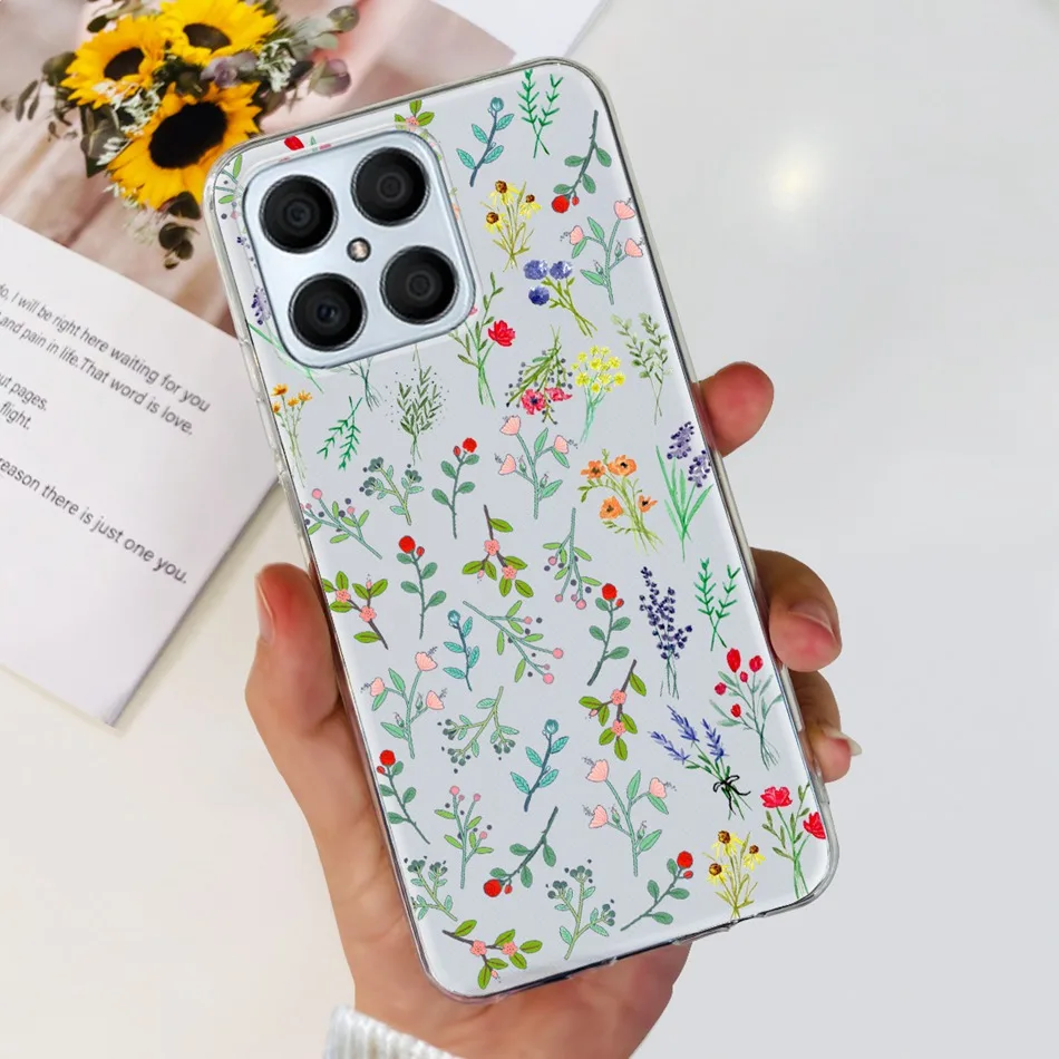 Floral Butterfly Pattern Soft Silicone TPU Back Cover Case
