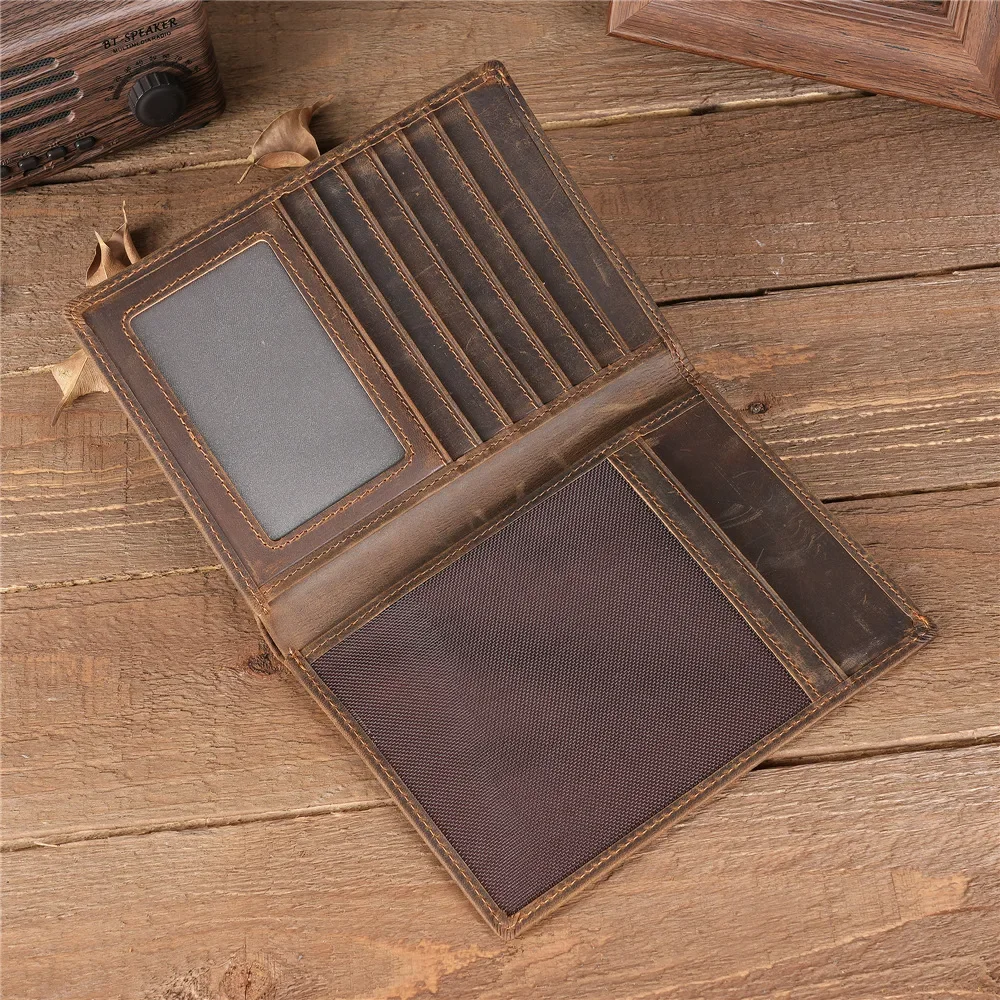 Leather Passport Holder Wallet for Travel Multifunctional Card Case for Men and Women