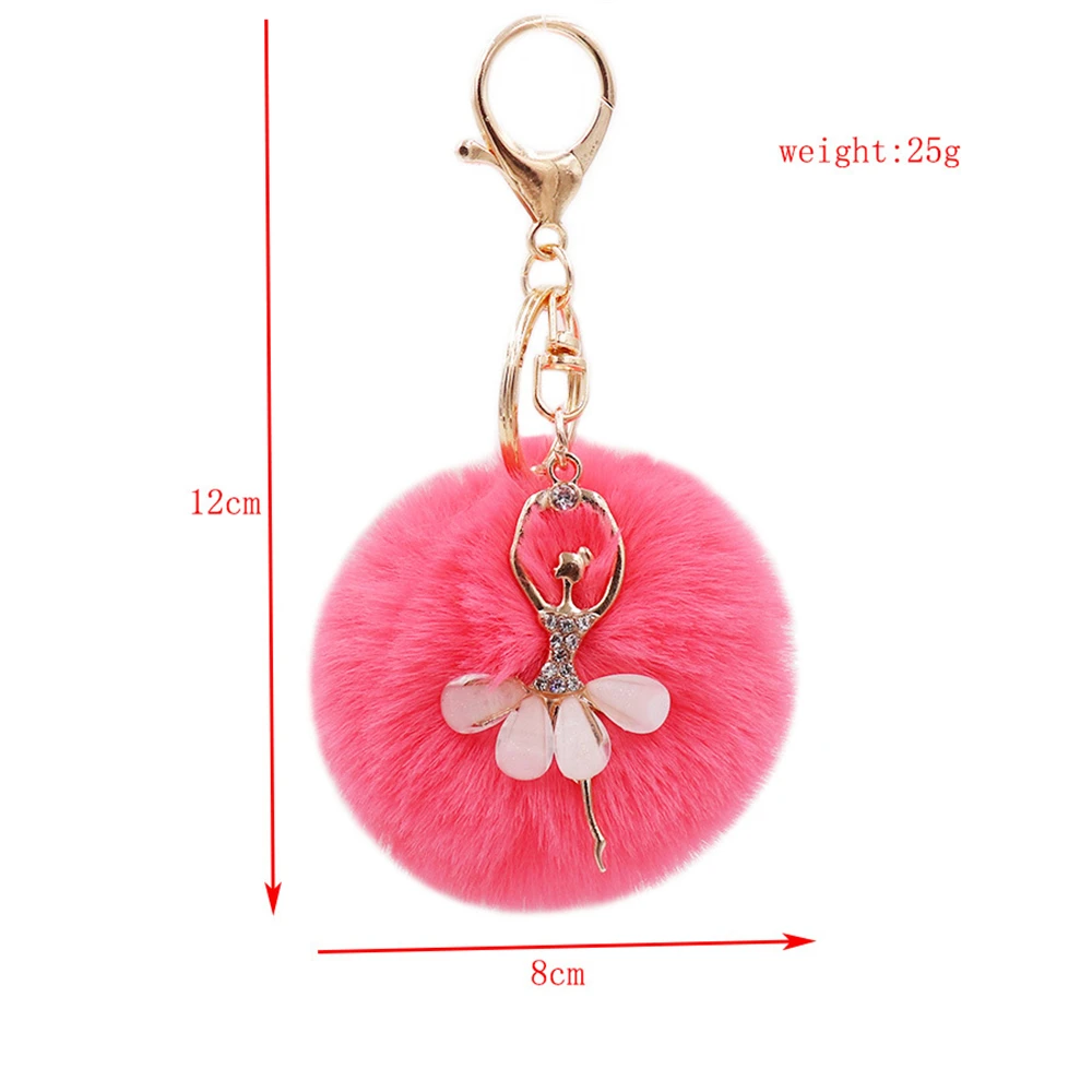 Acquista 1PC Borsa Portachiavi Portachiavi Pelliccia Soffice Palla Simpatico Peluche Piccola Volpe Ciondolo Ornamento Morbido Cartone Animato in Italia a partire da 0.85