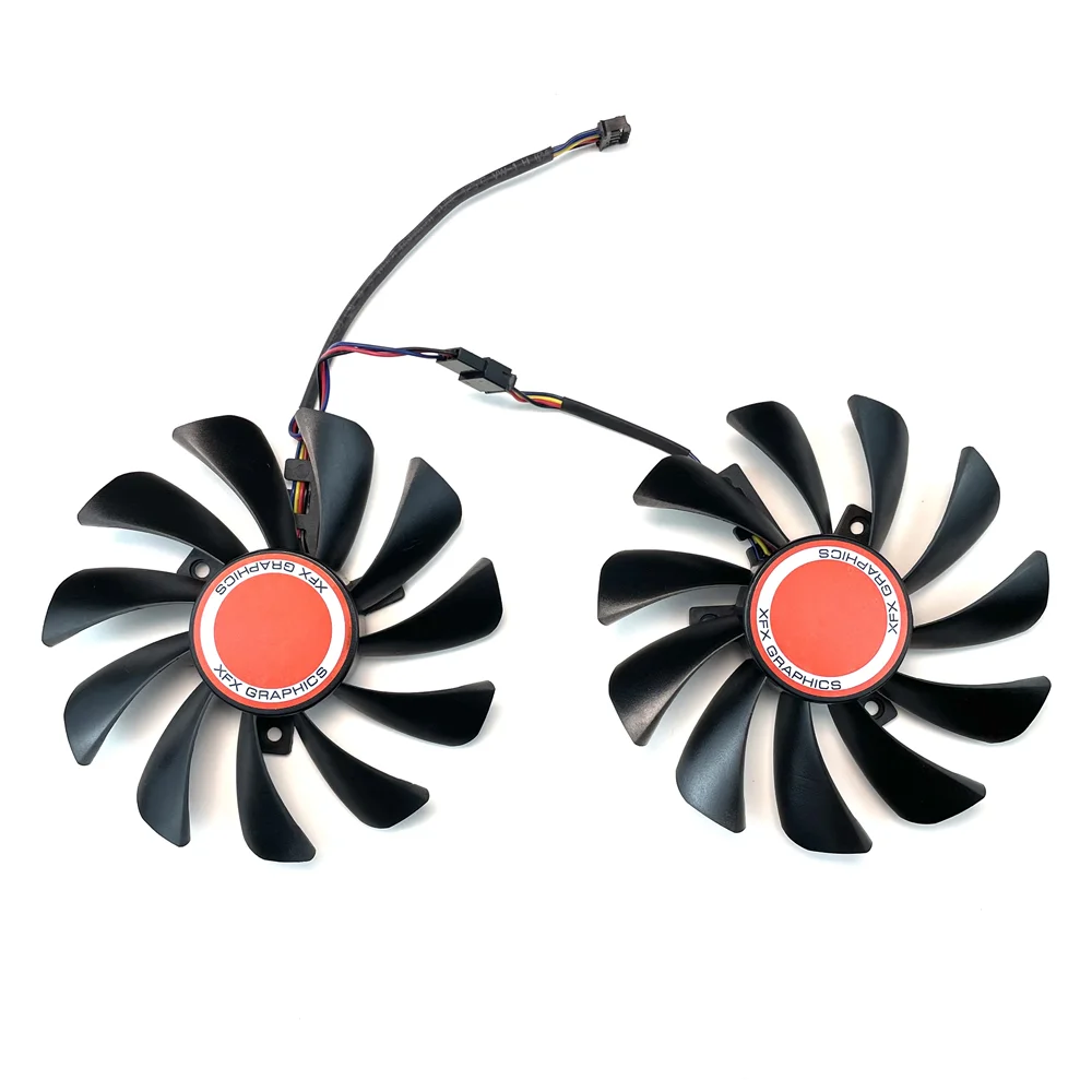 FDC10U12S9-C ü GPU  ī  , XFX RX 590/580 VGA  ī ð, CF1010U12S 95mm, Ʈ 2 , ǰ