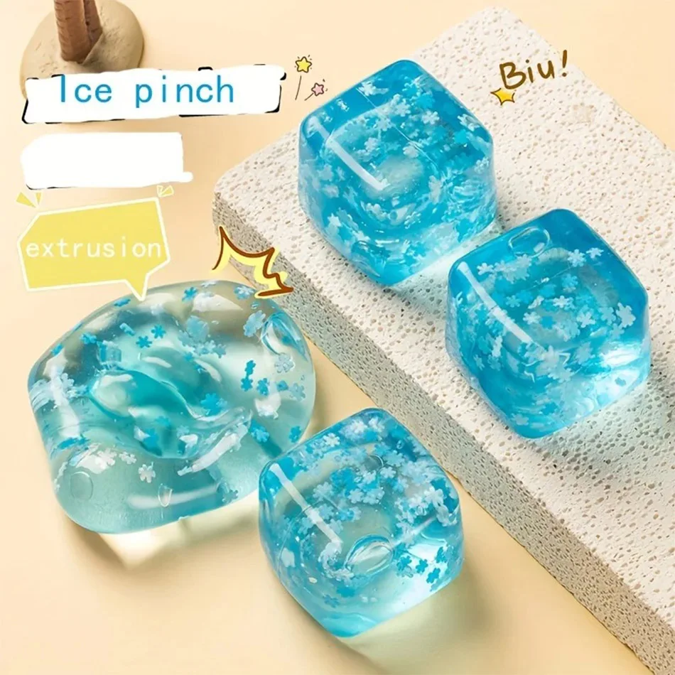 Weicher Klebstoff Grüner Apfel-Butter-Stick Schneeflocken-Quadrat Stressabbau-Squishy Langsam Aufsteigendes Spielzeug Sensorisches Spielzeug Geschenk für Erwachsene & Kinder – Detail 6