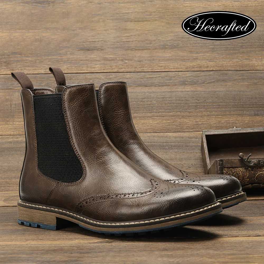 Chelsea Boots Men 2024 Top Quality Comfortable Fashion Autumn