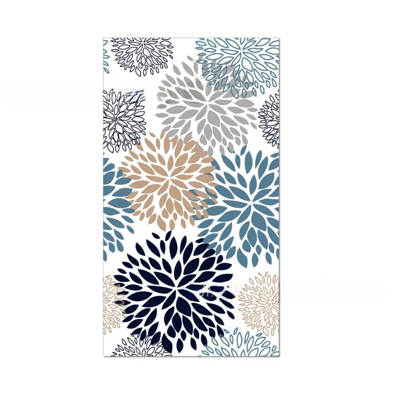 20pcs/Pac 33*40cm 2-Ply Blue Flower Baby Wedding Birthday Long Tissue Paper Party Decoration Paper Colored Placemats