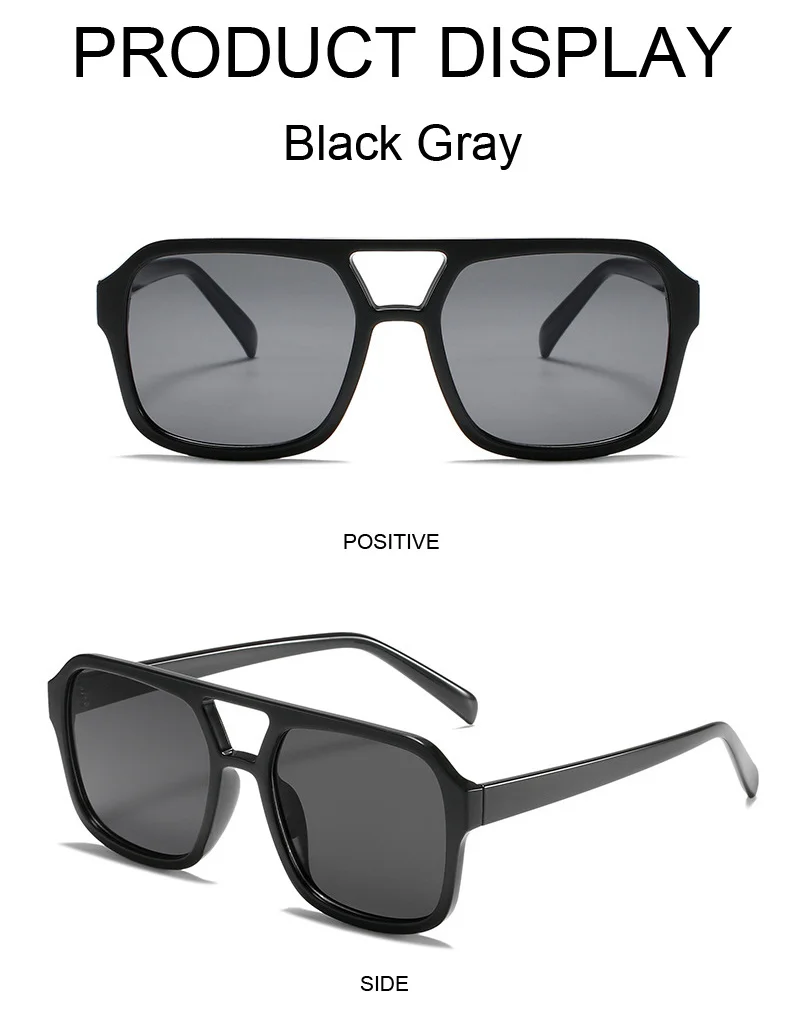 Vintage Marke Designer Quadrat Sonnenbrille Frau Mode Retro Candy Farben Spiegel Sonnenbrille Weibliche Schwarz Shades Oculos De Sol – Detail 8