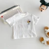 Cartoon Mickey T-shirt Summer Clothing Children's Wear Tops Tees Short Sleeve Boys T Shirts Girls Crewneck Tshirt Disney 1-6 Age 5