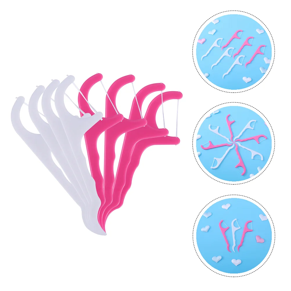 

200pcs Dental Floss Sticks Tooth Floss Picks Interdental Teeth Cleaning Sticks