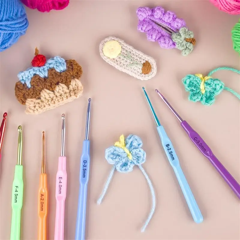 Aluminum Crochet Knitting Needles 2.0-5.0mm Knitting Sewing Tools For Beginners Sweater Needle Weaving Hook Needle
