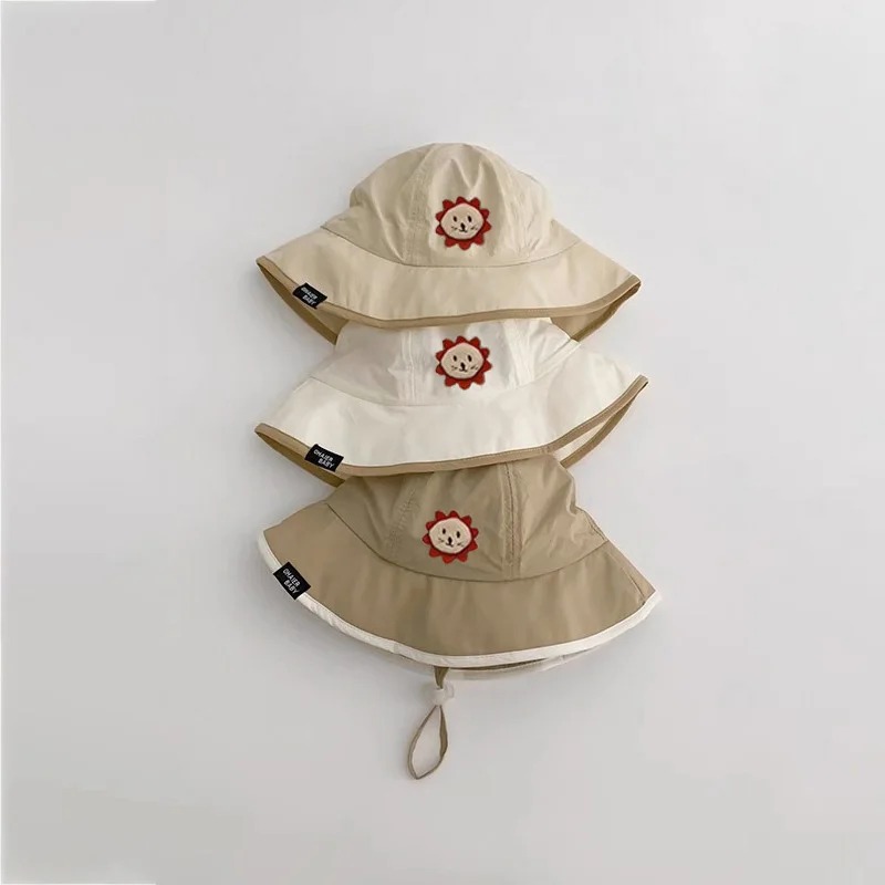 

Baby Summer Hat for Boys Girls Quick Dry Breathable Panama Bucket Hats Cartoon Lion Fisherman Cap Sun Protect Infant Accessories